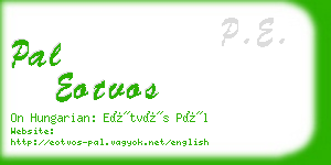 pal eotvos business card